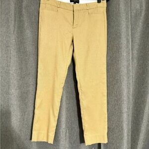 Banana Republic Womens Pants 6 Gold Skinny Chino Ankle Career Pockets Sloan